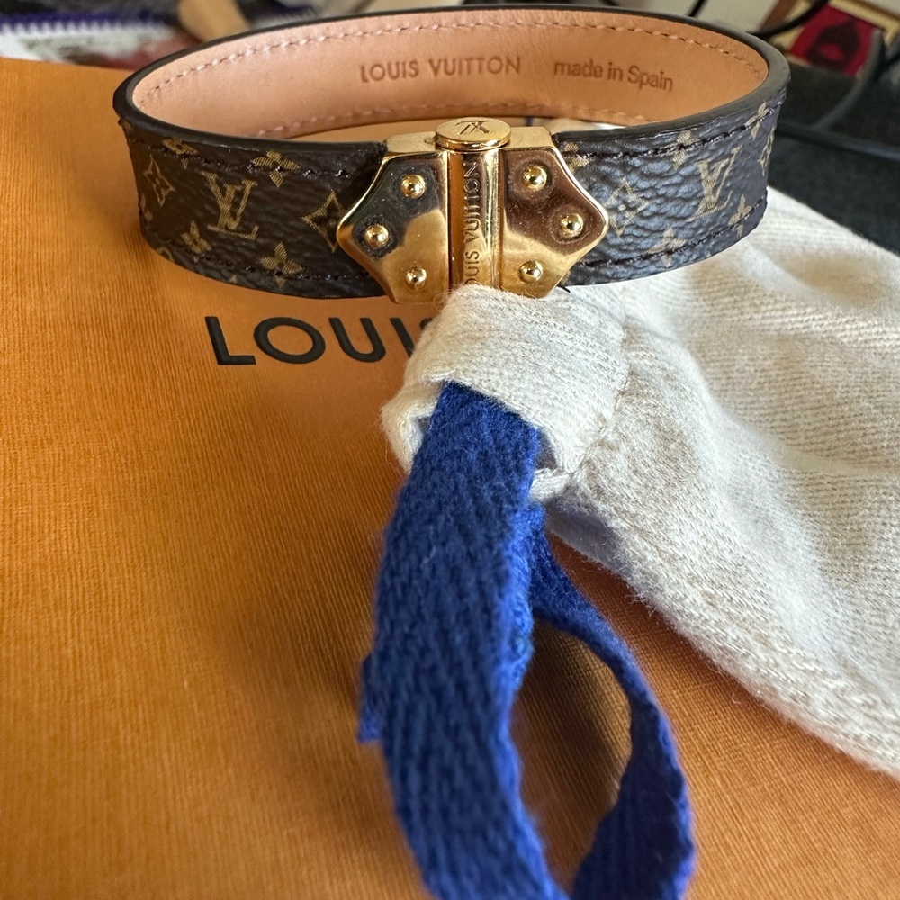 LV leather bracelet